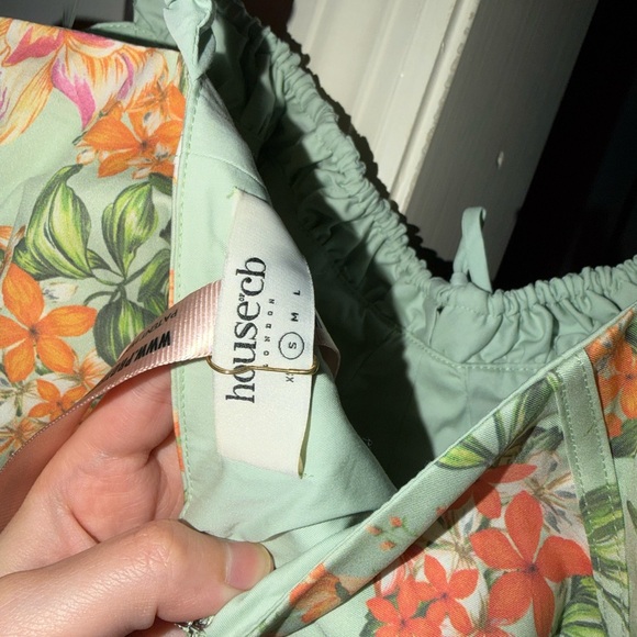 House of CB Sabrina light jade print bustier sundress - Picture 9 of 14